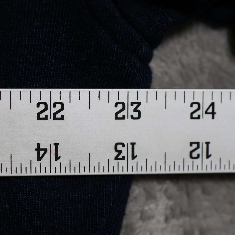 Freemans Sporting Club Sweater Mens Large Navy Blue Henley Cotton Made In USA - Picture 6 of 10